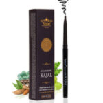 TATSAT-100% Natural Ayurvedic kajal Pencil with “CHAKSHUSHYA” Herbs,Medicated Soot Desi Cow Ghee & Almond oil-0.25gms