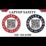 QR Sticker For Laptop safety