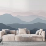 How a Mountain Wallpaper Mural Can Be the Perfect Living Room Accent