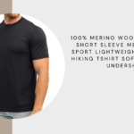 100% Merino Wool T-Shirt Men Short Sleeve Merino Shirts Sport Lightweight Base Layer Hiking Tshirt Soft Breathable Undershirt