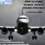 how to make dummy ticket online for free