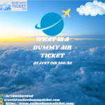 What is a dummy air ticket