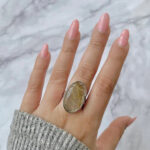 Sagacia Statement Golden Rutile Rings – Amplify Your Energy