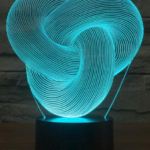 Illuminate Your Space with the Abstract 3D Lamp